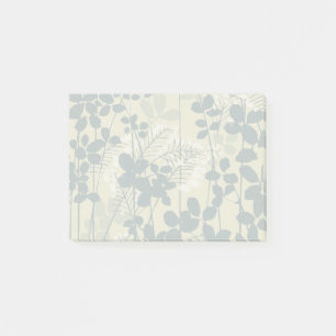 Post-it® Botanique Bleu Japonais Vintage : Fougère à Feuill