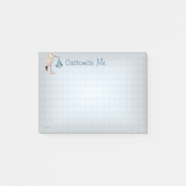 Post-it® Bouche classique (bleu) 2 (Devant)