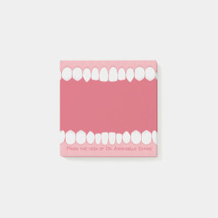 Post-it® Bouche rose avec dents personnalisez les notes pos