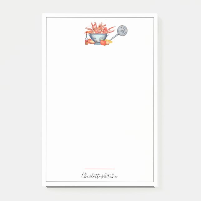 Post-it® Bouillabaisse d'été de écrevisses Famille Pique-ni (Devant)