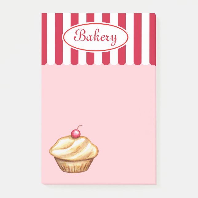 Post-it® Boulangerie Cupcake Post It Notes (Devant)
