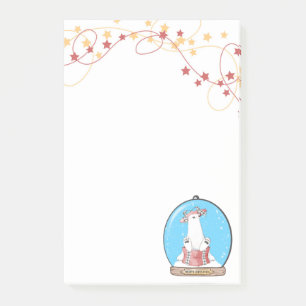 Post-it® Boule à neige Noël ours polaire Notes