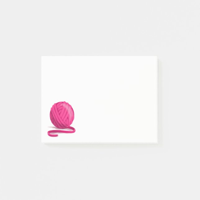 Post-it® Boule de fil rose (Devant)