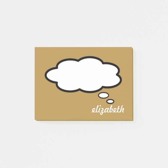 Post-it® Boule Parlante de nom personnalisée (Devant)