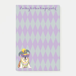 Post-it® Bouledogue de mardi gras