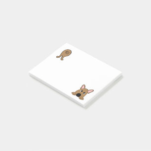 Post-it® Bouledogue français fawn hinney cartoon