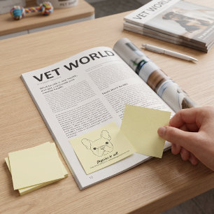 Post-it® Bouledogue Français Minimal Guerilla Post‑it – Tou