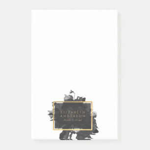 Post-it® Bouquet Black Gold Rose