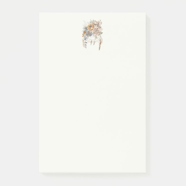 Post-it® Bouquet de fleurs Boho et Dreamcatcher (Devant)