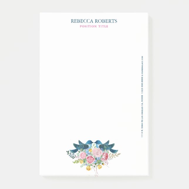 Post-it® Bouquet de fleurs Inséparables (Devant)