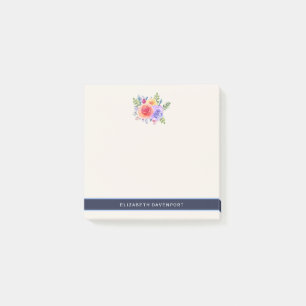 Post-it® Bouquet de fleurs Rose aquarelle