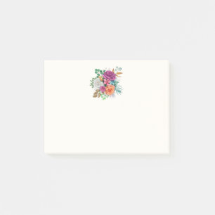 Post-it® Bouquet floral rose, orange et blanc