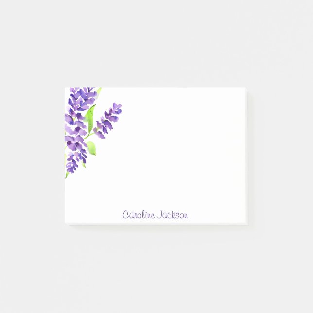 Post-it® Bouquet Lilac personnalisé (Devant)
