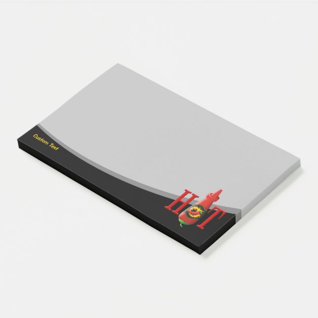 Post-it® Bouteille de sauce chaude (Incliné)