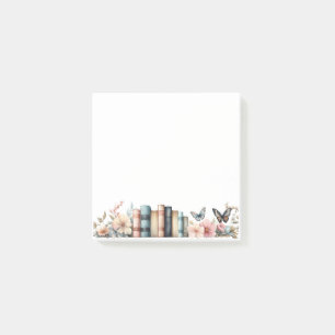 Post-it® Bouteilles à papillons floraux Aquarelle