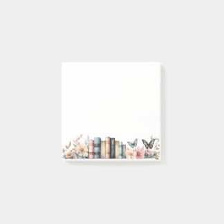 Post-it® Bouteilles à papillons floraux Aquarelle