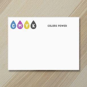 Post-it® Boutons d'encre couleur CMJN