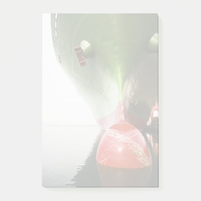 Post-it® Bow D'Un Navire De Marchandises Rouge Et Vert|Long (Devant)