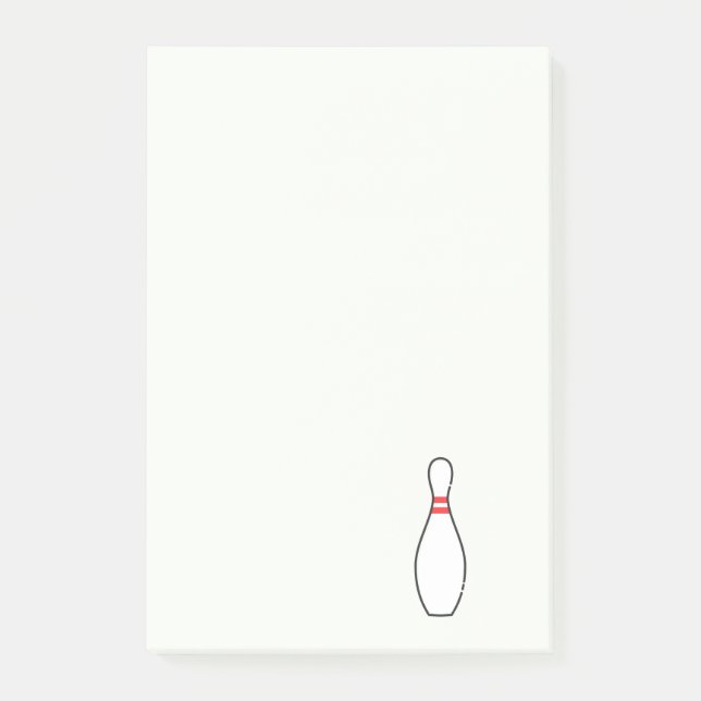 Post-it® Bowling orange simple d'illustration (Devant)