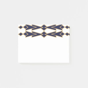 Post-it® Bowties bleues et dorées