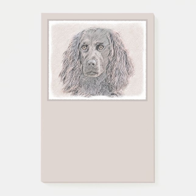 Post-it® Boykin Peinture Espagnole - Cute Original Chien Ar (Devant)