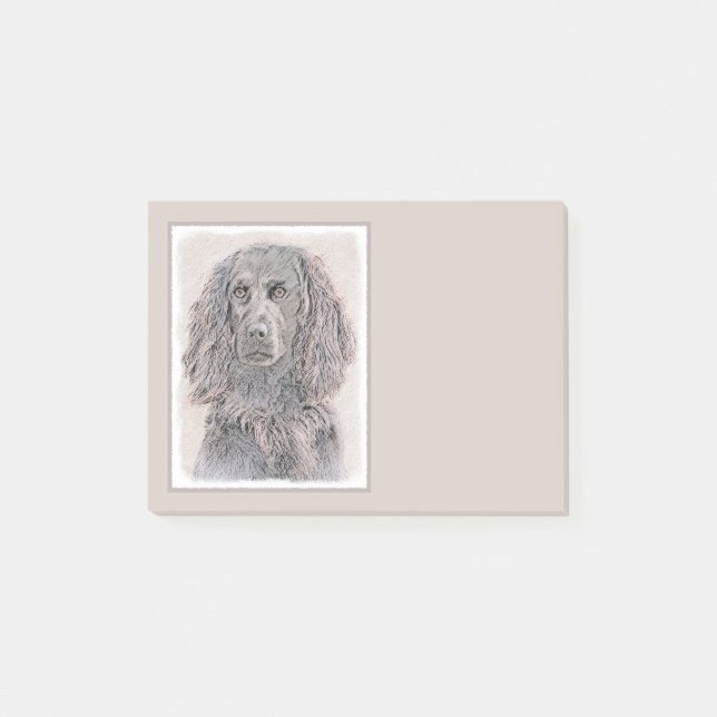 Post-it® Boykin Peinture Espagnole - Cute Original Chien Ar (Devant)