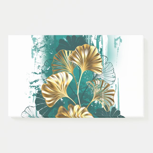 Post-it® Branche avec Feuilles d'or Ginko Biloba (Devant)