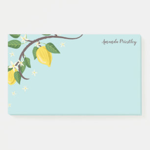 Post-it® Branche de citron - Nom personnalisé