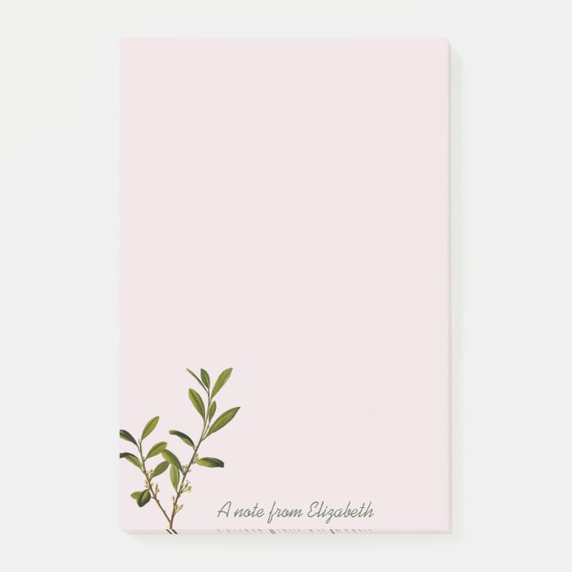 Post-it® Branche d'olive tendance - Personnalisé (Devant)