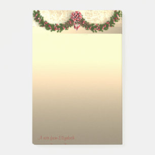 Post-it® Branche élégante de sapin de Noël - Personnalisée