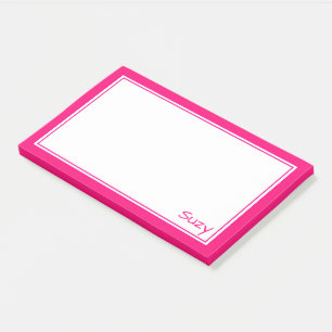 Post-it® Bright Pink Post It Note pour Suzy ou vous