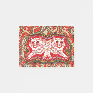 Post-it® Bright Psychedelic Red Cats (par Louis Wain)