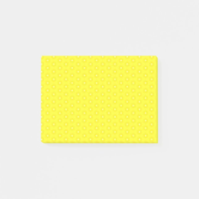 Post-it® Brilliant Citron jaune soleil étoiles Motif (Devant)