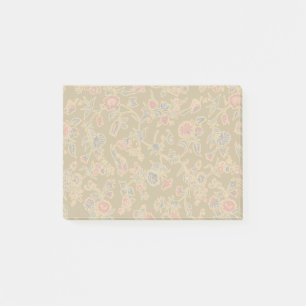Post-it® Brocard floral de chinoiserie vintage du 18e siècl