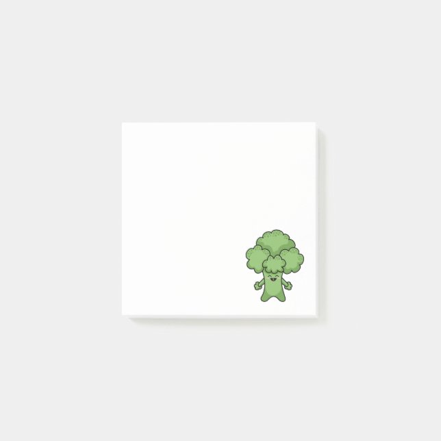 Post-it® Brocoli vert drôle (Devant)