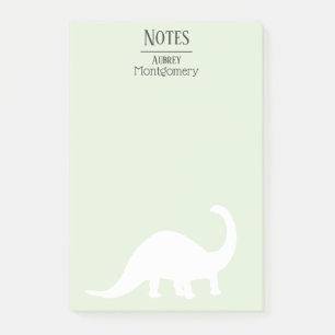 Post-it® Brontosaurus blanc amusant Silhouette   Personnali