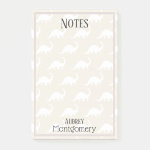 Post-it® Brontosaurus blanc tendance Dinosaures Personnalis