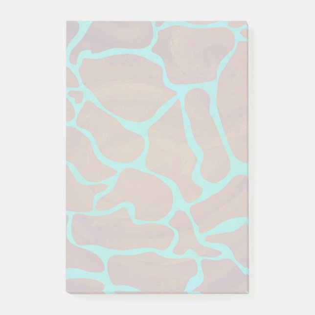 Post-it® Brun de girafe et copie turquoise (Devant)