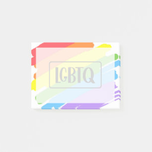Post-it® Brushstrokes LGBTQ Arc-en-ciel