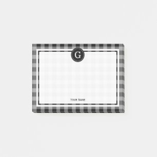 Post-it® Buffle noir gris foncé Chèque 1IR