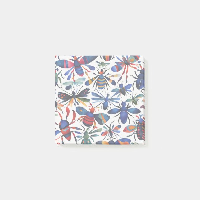 Post-it® Bugs Colorés Insectes Whimsical Art (Devant)