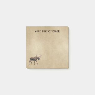 Post-it® Bull Moose Sur Ancien Papier