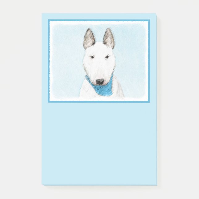 Post-it® Bull Terrier Peinture - Cute Original Dog Art (Devant)