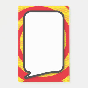 Post-it® Bulle de bande dessinée comique moderne