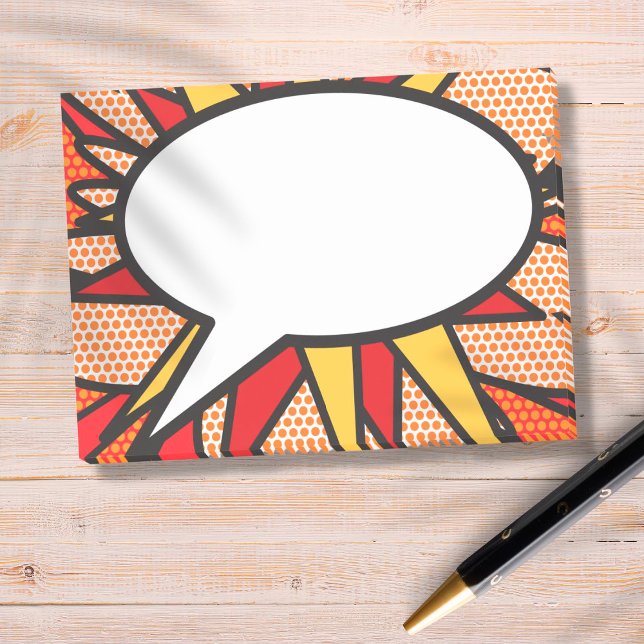 Post-it® Bulle de bande dessinée Pop Art (Créateur téléchargé)