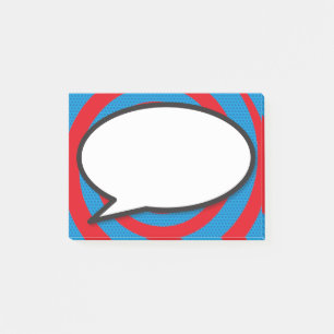 Post-it® Bulle de bande dessinée stylée moderne