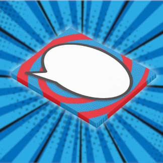 Post-it® Bulle de bande dessinée stylée moderne