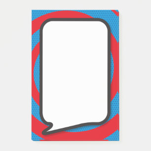 Post-it® Bulle de bande dessinée stylée moderne