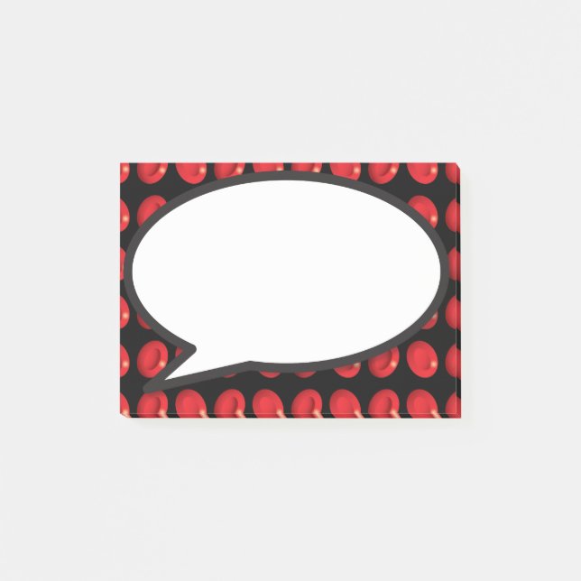 Post-it® Bulle de dialogue Cellules sanguines (Devant)