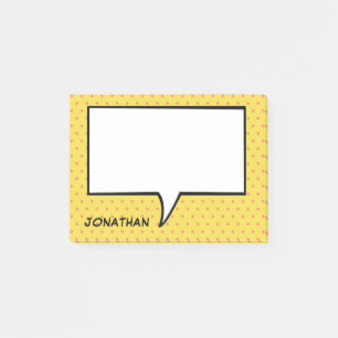 Post-it® Bulle de dialogue de bande dessinée de couleur per